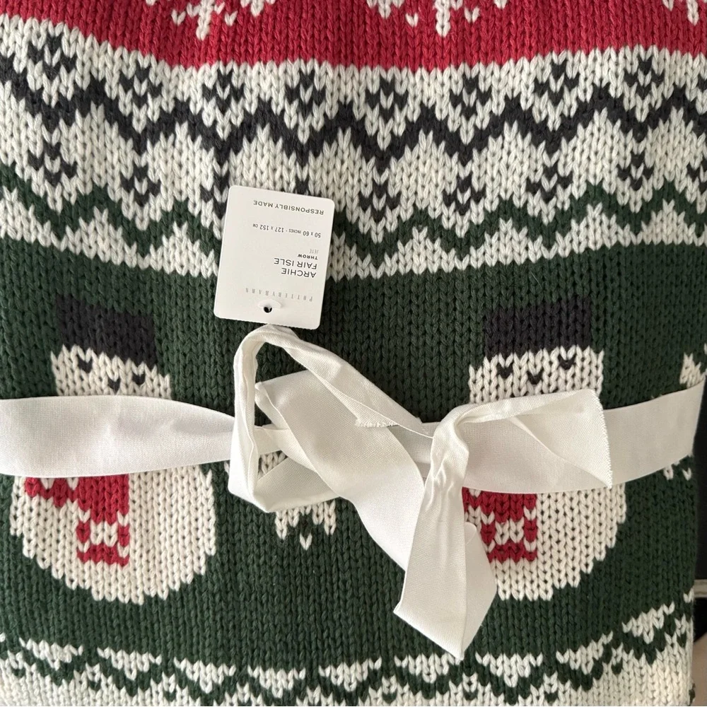 Pottery Barn Archie Snowman Blanket - Picture 5 of 5